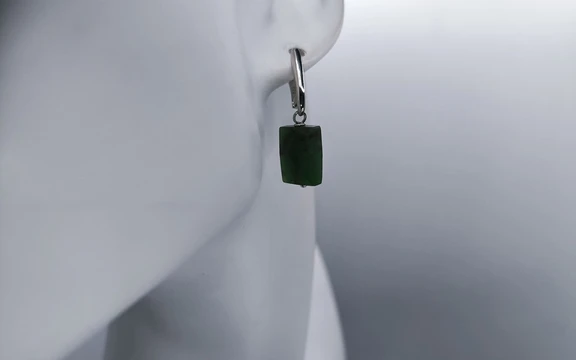 Серьги из нефрита ар-5