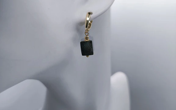 Серьги с хризоколлой