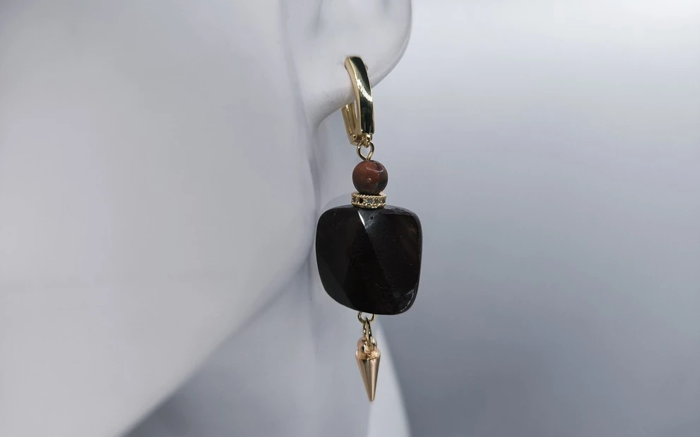 Серьги из яшмы