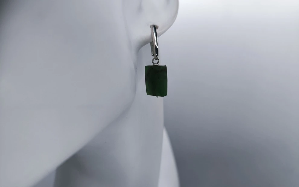 Серьги из нефрита ар-5