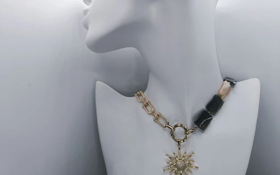 Бусы с перламутром ар-6