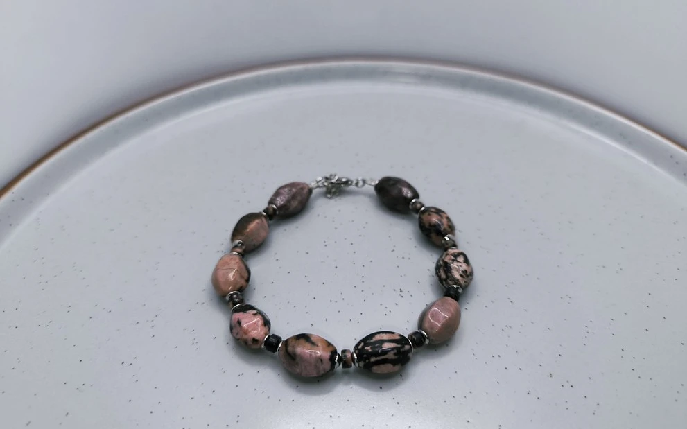 Браслет из родонита ар-3