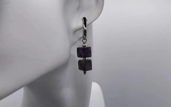 Серьги из аметиста ар-7
