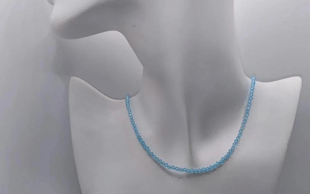 Бусы из аквамарина ар-5