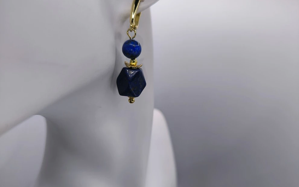 Серьги из лазурита ар-2