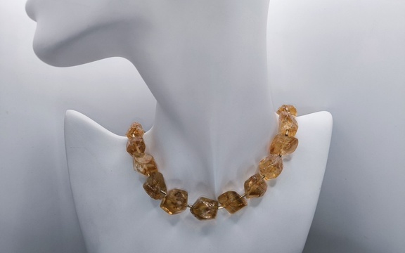 Бусы из цитрина ар-5
