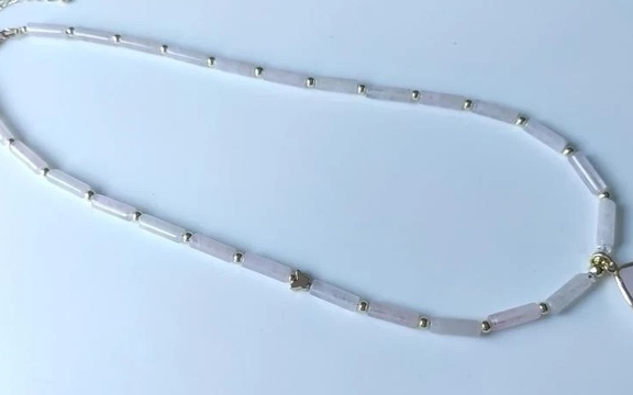 Бусы розовый кварц ар-4