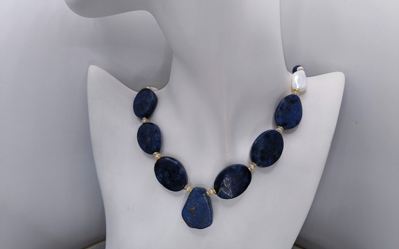 Бусы из лазурита ар-6