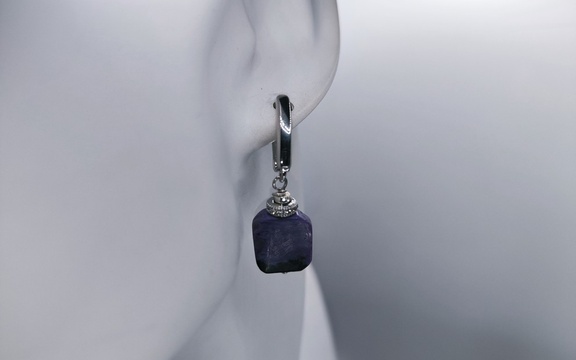 Серьги из чароита