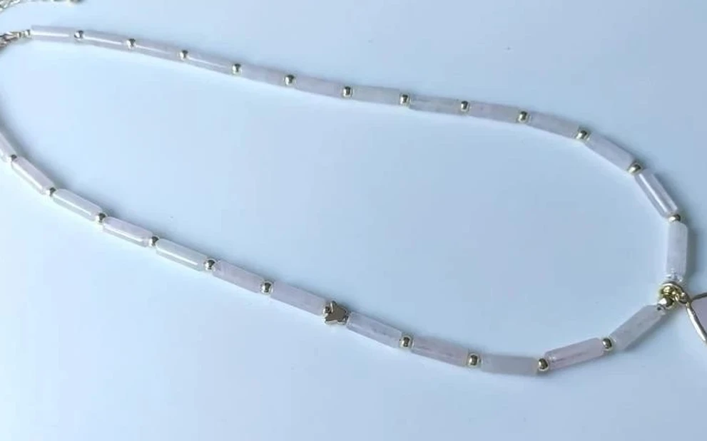 Бусы розовый кварц ар-4