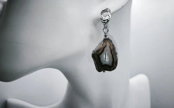 Серьги из агата ар-9