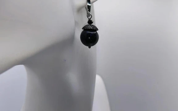 Серьги из авантюрина ар-4