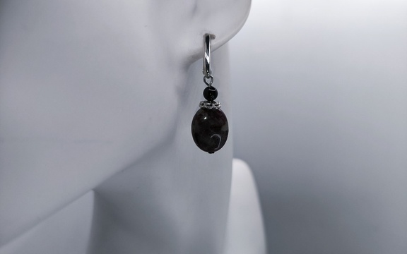 Серьги с турмалином