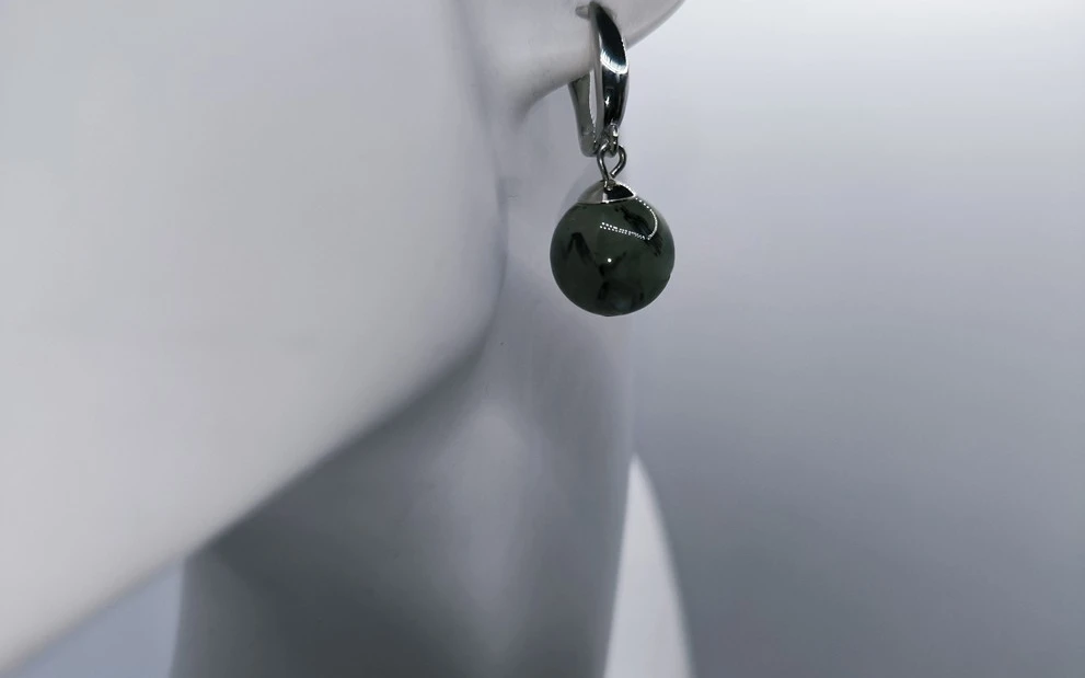 Серьги из пренита ар-2