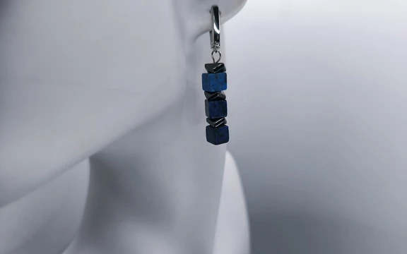 Серьги из лазурита ар-6