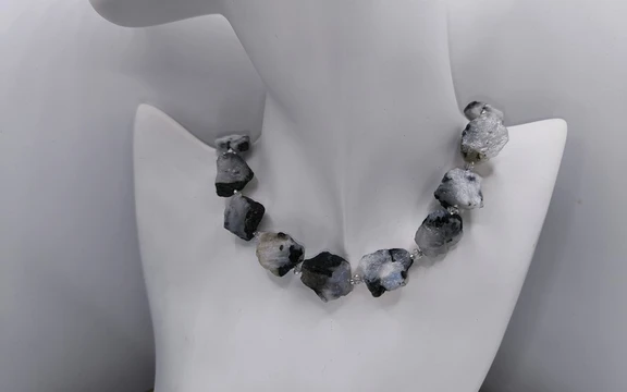 Бусы из лунного камня ар-5