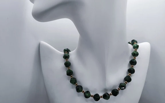 Бусы из цоизита ар-5